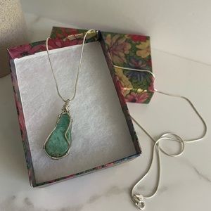 Turquoise stone necklace